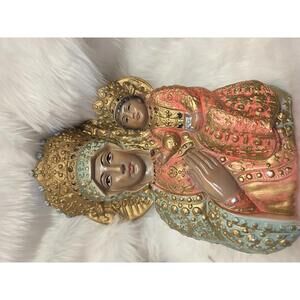 Madonna of Czestochowa, Our Lady of Czestochowa, icon of Poland Chalkware